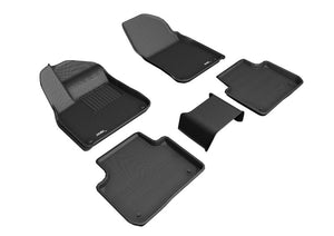 3D MAXpider 2021+ fits Kia K5 FWD Kagu 1st & 2nd Row Floormats - Black