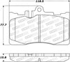 Stoptech 308.087 Street Brake Pads