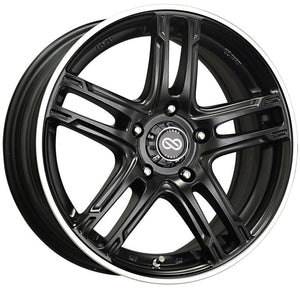 Enkei FD-05 17X7 5x112 50mm Offset 72.62mm Bore Black Machined Wheel (MOQ 40)