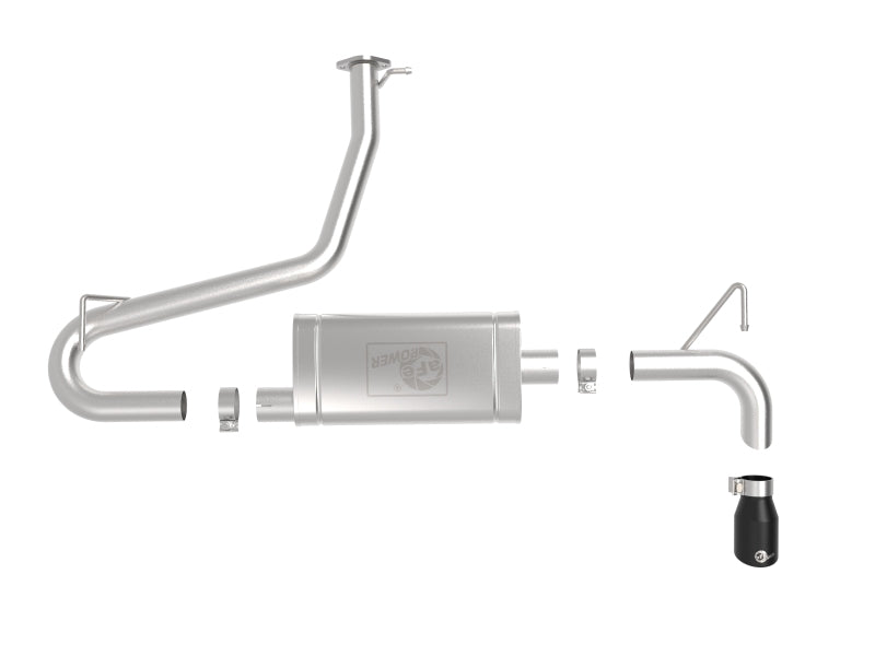 AFE 49-37017-B  2.5in 304 SS Axle-Back Exhaust w/ Black Tips 18-22 fits Hyundai