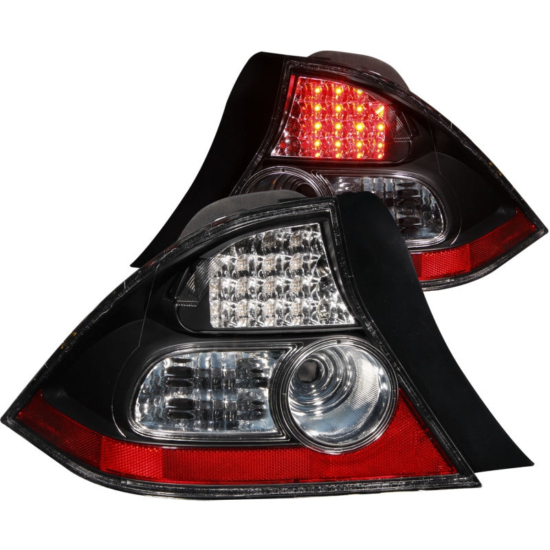 ANZO 321035 2005 fits Honda 04-20 Civic LED Taillights Black