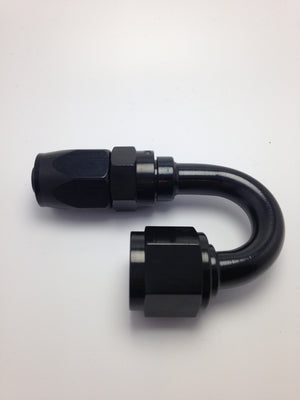 Fragola 231810-BLRAD -10AN Male Rad Fitting x 180 Degree Pro-Flow Hose End - Blk