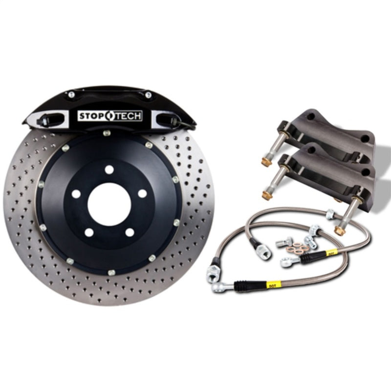 StopTech 83.160.0047.52 11 fits BMW 1M w/ Black ST-40 Calipers 355x32mm Drilled Rotors Rear Big Brake Kit