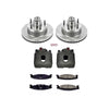 Power Stop fits Ford E-150 Econoline Club Wagon Front Autospecialty Kit w/Cals