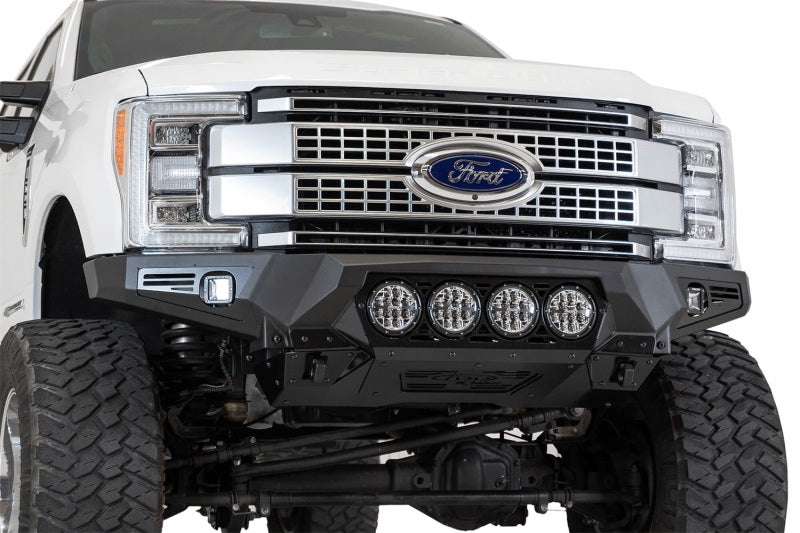 Addictive Desert Designs F160014110103 fits Ford 17-20 Super Duty Bomber Front Bumper w/ Mounts For 4 Rigid 360 6in