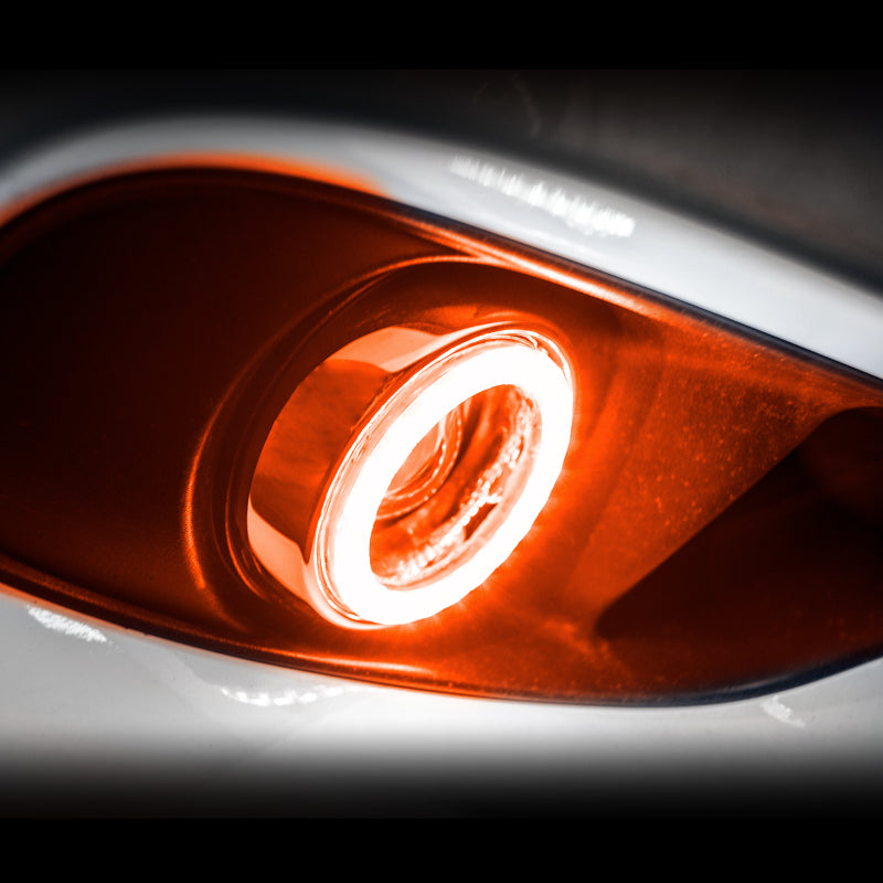 Oracle 14-15 Chevrolet Silverado Surface Mount LED Fog Light Halo Kit - Amber