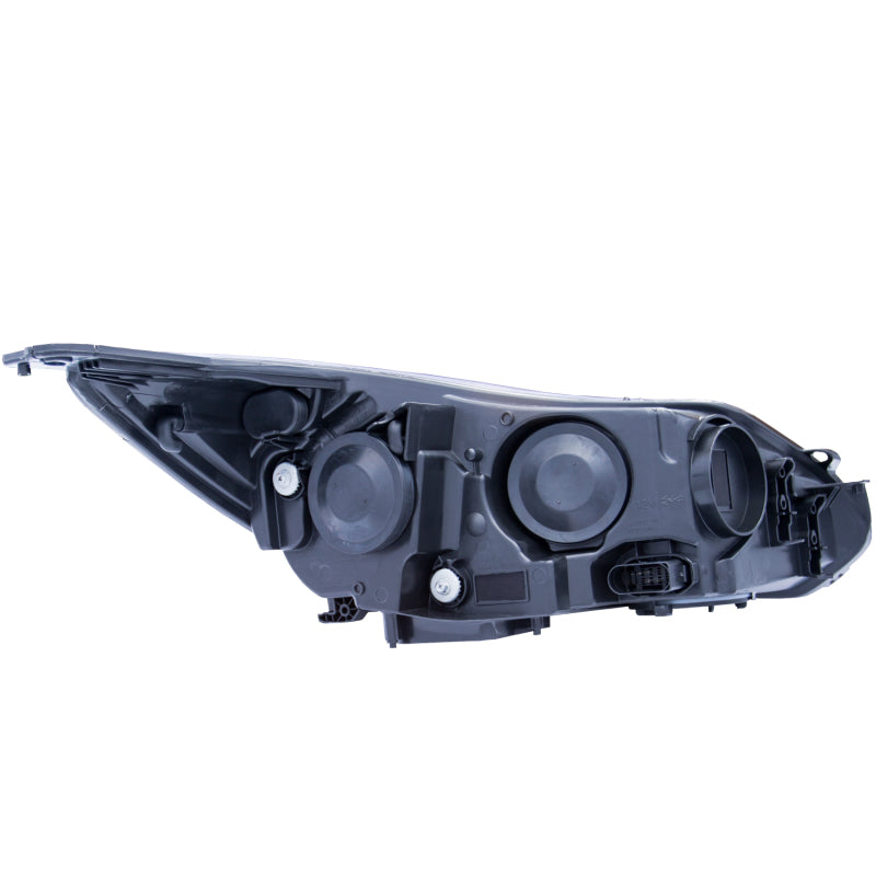 ANZO 121490 2014 fits Ford 12-20 Focus Projector Headlights w/ Plank Style Design Black