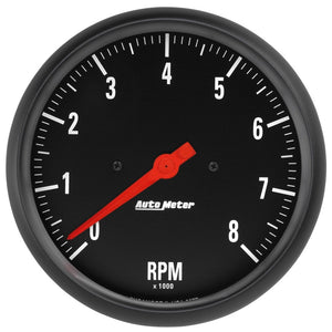 AutoMeter 2677 Autometer Z Series 5in. In-Dash 0-8K RPM Tachometer Gauge