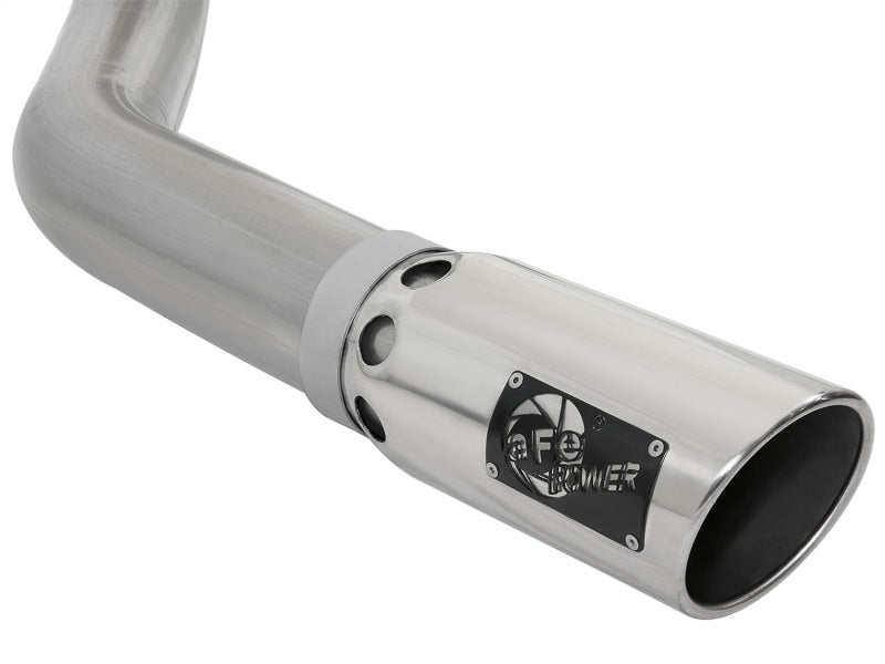 AFE 49-42006-P BORE HD 4in 409-SS DPF-Back Exhaust w/Polished Tip 07.5-12 fits