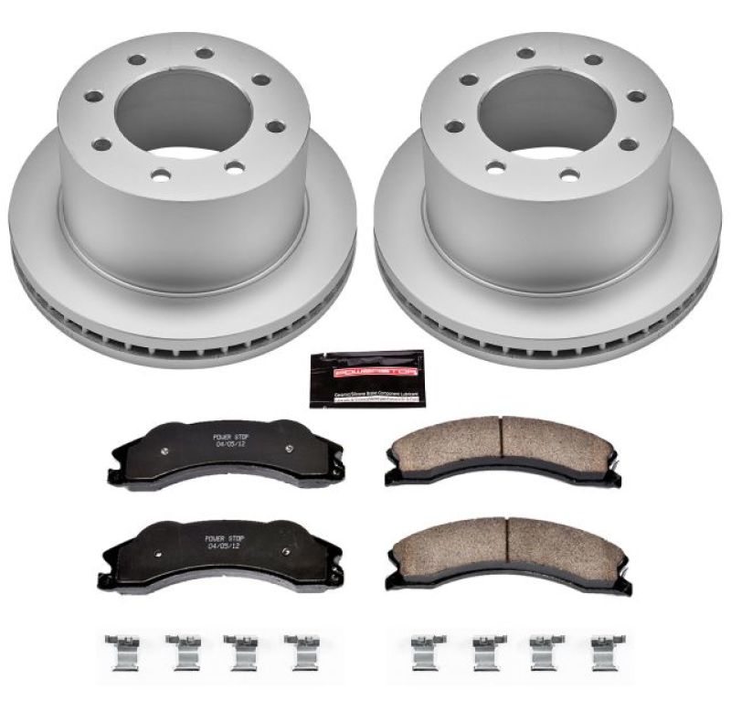 Power Stop CRK5562 11-19 fits GMC Sierra 3500 HD Rear Z17 Coated Brake Kit