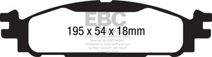 EBC DP21873 11-12 fits Ford Flex 3.5 Greenstuff Front Brake Pads