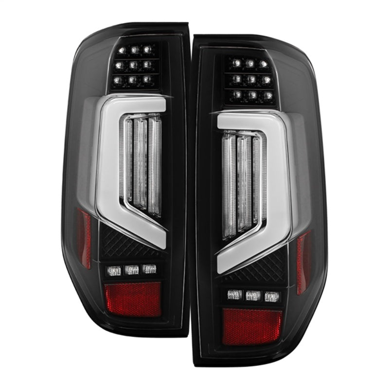 SPYDER 5089137 05-21 fits Nissan Frontier Clear Light Bar LED Tail Lights - Blk (ALT-YD-NF05AP-GR-LED-BK)