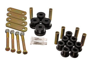 Energy Suspension 4.2135G 64-73 fits Ford Mustang Black Heavy Duty Shackle Set