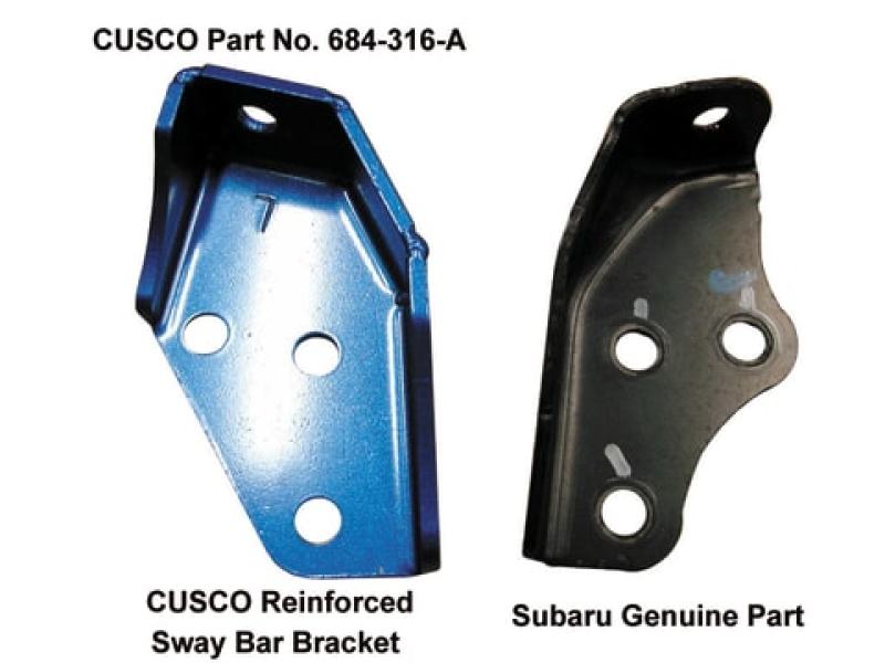 Cusco 684 316 A Rear Harder Sway Bar Bracket fits Subaru 03-09 Legacy