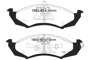 EBC DP31180C 89-91 fits Ford Thunderbird 3.8 Redstuff Front Brake Pads