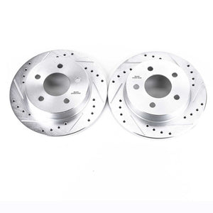 PowerStop fits Ford 94-04 Mustang Rear Evolution Drilled & Slotted Rotors - Pair