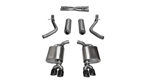 CORSA Performance 14985BLK Corsa 2015-2016 fits Dodge Challenger Xtreme Cat-Back Dual Rear Exit with Twin 3.5in Black Pro-SeriesTips