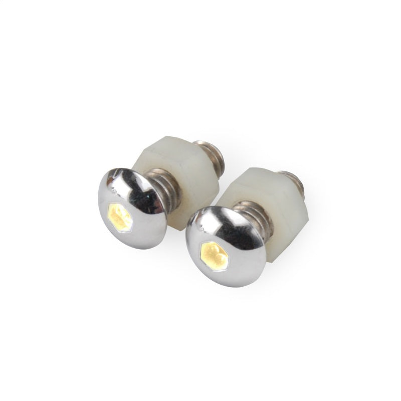 DEI  30303 LED Lighted Button Head Bolts Universal Accent Lighting - 2-pack - Wh