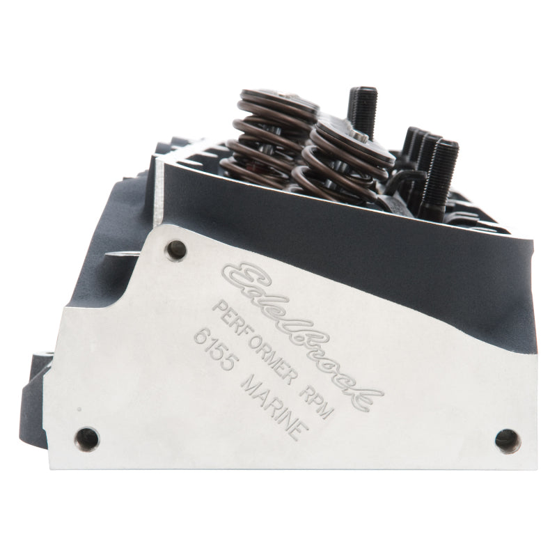 Edelbrock 61555 Cylinder Head BB Chevy Marine Performer RPM Rectangular Port Complete w/ Springs