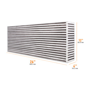 Mishimoto MMUIC-03 Universal Air-to-Air Intercooler Core - 26in / 12in / 4in