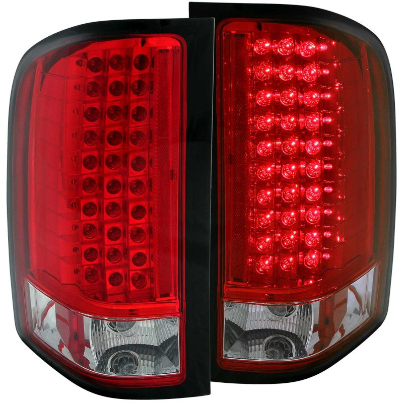 ANZO 311047 2013 fits Chevrolet 07-20 Silverado 1500 LED Taillights Red/Clear