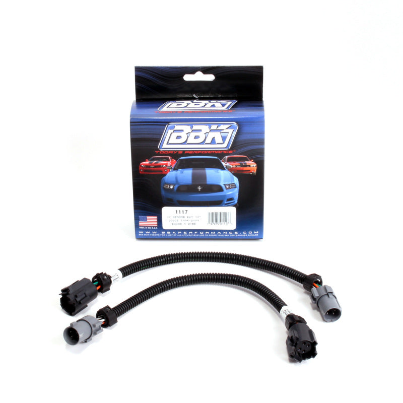 BBK  1117 fits Dodge 96-04 4 Pin Round Style O2 Sensor Wire Harness Extensions 1
