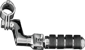 Kuryakyn 7998 Kuryakyn Small ISO Offset Highway Pegs With 1-1/4inch Clamp Chrome (Pair)