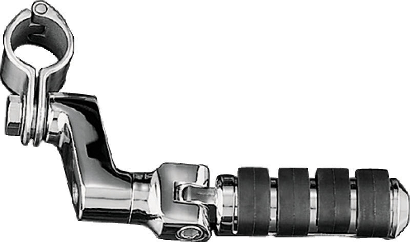 Kuryakyn 7998 Kuryakyn Small ISO Offset Highway Pegs With 1-1/4inch Clamp Chrome (Pair)