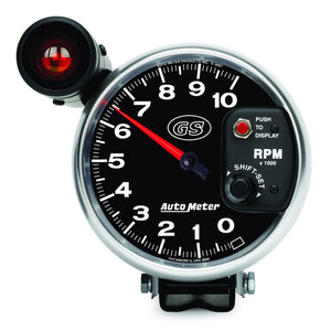AutoMeter 3899 AutoMeter Gauge Tachometer 5in. 10K RPM Pedestal W/ Ext. Shift-Lite Gs