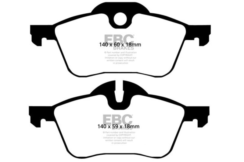 EBC DP21388 fits Mini 02-03 Hardtop 1.6 Greenstuff Front Brake Pads