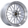 BBS LM284DSPK LM 20x10 5x120 ET33 Diamond Silver Center Diamond Cut Lip Wheel -82mm PFS/Clip Required