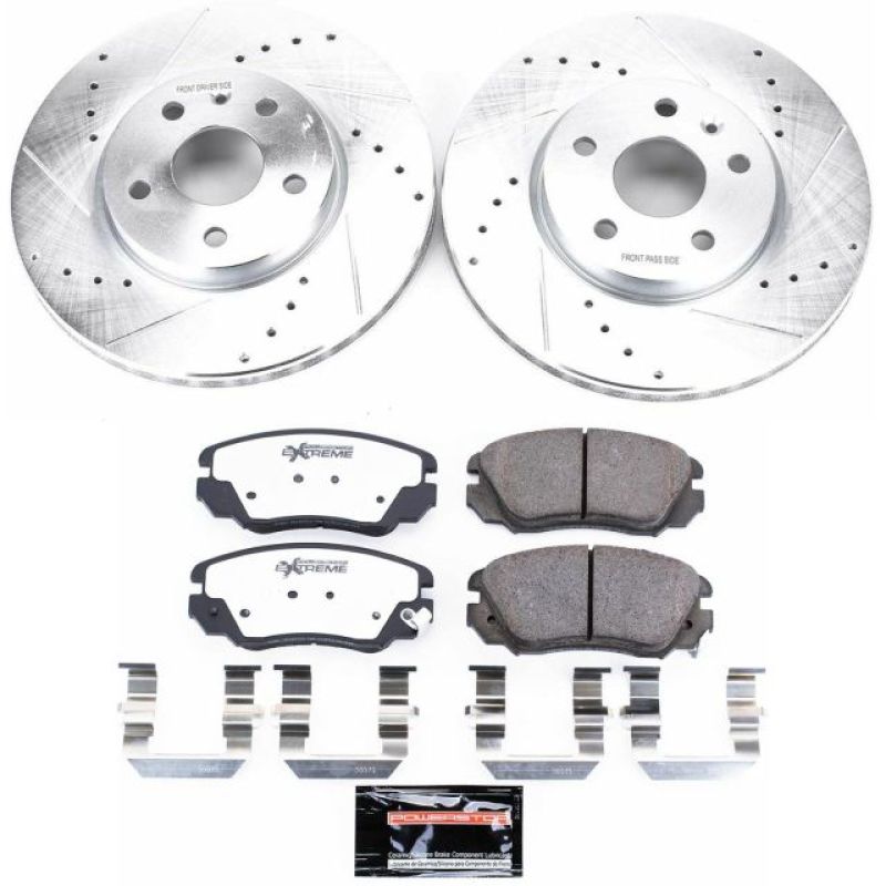 PowerStop K5334-26 2010 fits Buick Allure Front Z26 Street Warrior Brake Kit