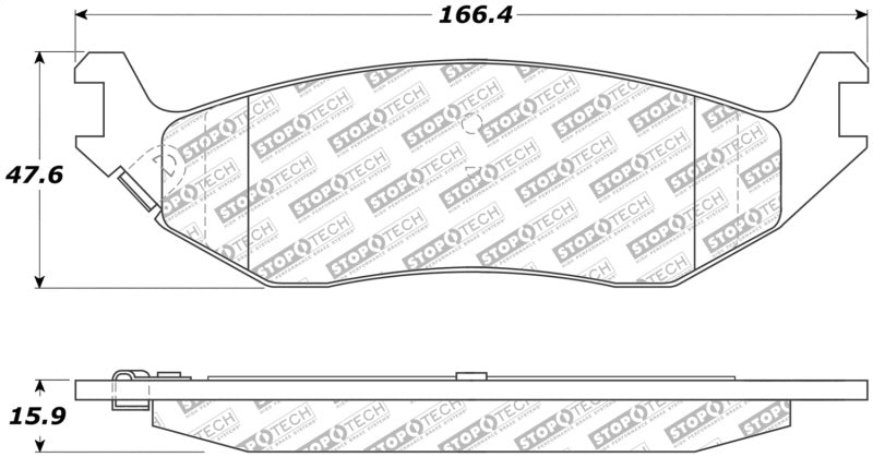 Stoptech 305.0898 Street Select Brake Pads - Front