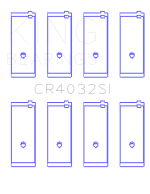 King CR4032SI0.25 fits Toyota 4AGE Performance Rod Bearing Set