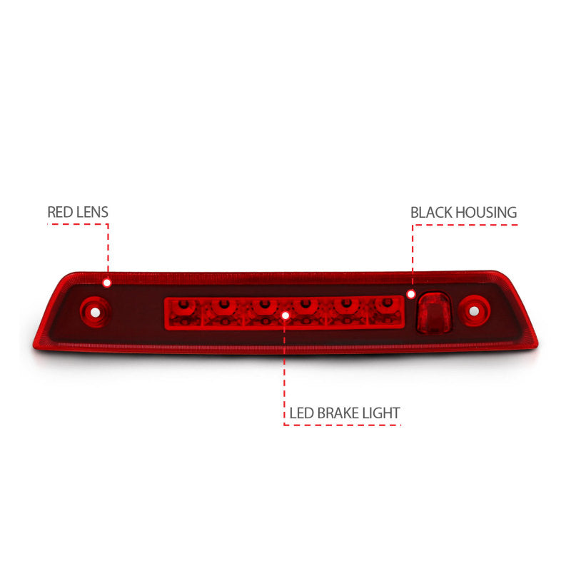 ANZO 531108 fits Jeep 05-10 Grand Cherokee LED 3rd Brake Light - Red