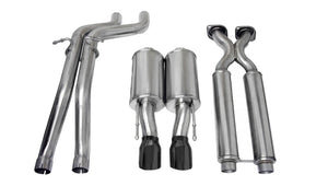 CORSA Performance 14451BLK Corsa 2006-2010 fits Jeep Grand Cherokee 6.1L SRT-8 V8 Black Sport Cat-Back Exhaust