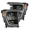AlphaRex 880293 21-22 fits Ford F150 PRO-Series Projector headlights Black w/