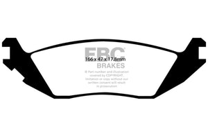 EBC UD898 03+ fits Dodge B150 B1500 Cargo 1500 Van 1/2 Ton Ultimax2 Rear Brake Pads