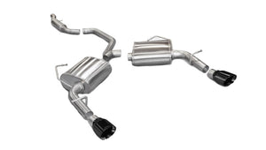 CORSA Performance 14413BLK Corsa 2011-2014 fits Chrysler 200/fits Dodge Avenger V6 Black Sport Cat-Back Exhaust