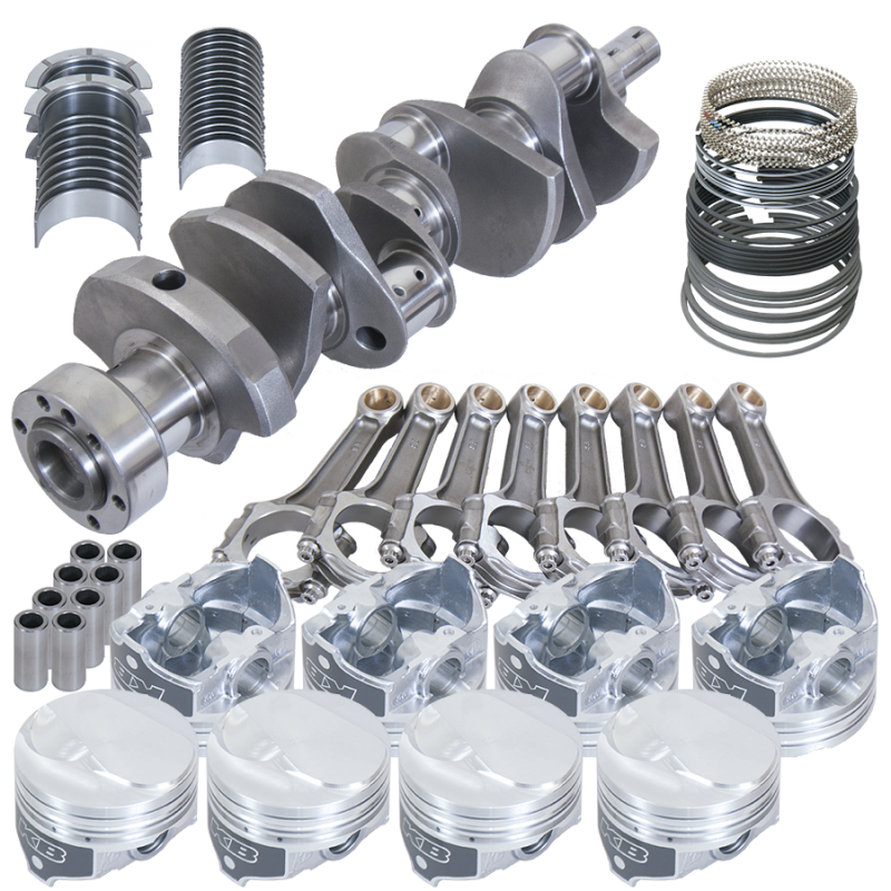 Eagle 18201L030 fits Chevy 454 1Pc 4.000in Crank 6.135in I-Beam Rods 12cc Dome 4.280in Pistons Rotating Assembly