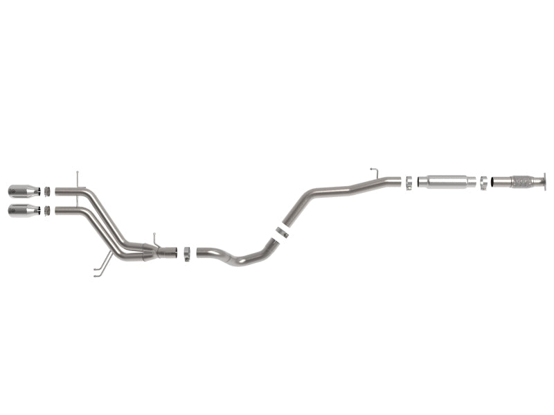 AFE 49-37018-P  2-1/2in to 3in SS-304 Cat-Back Exhaust w/ Polished Tips 13-17 f