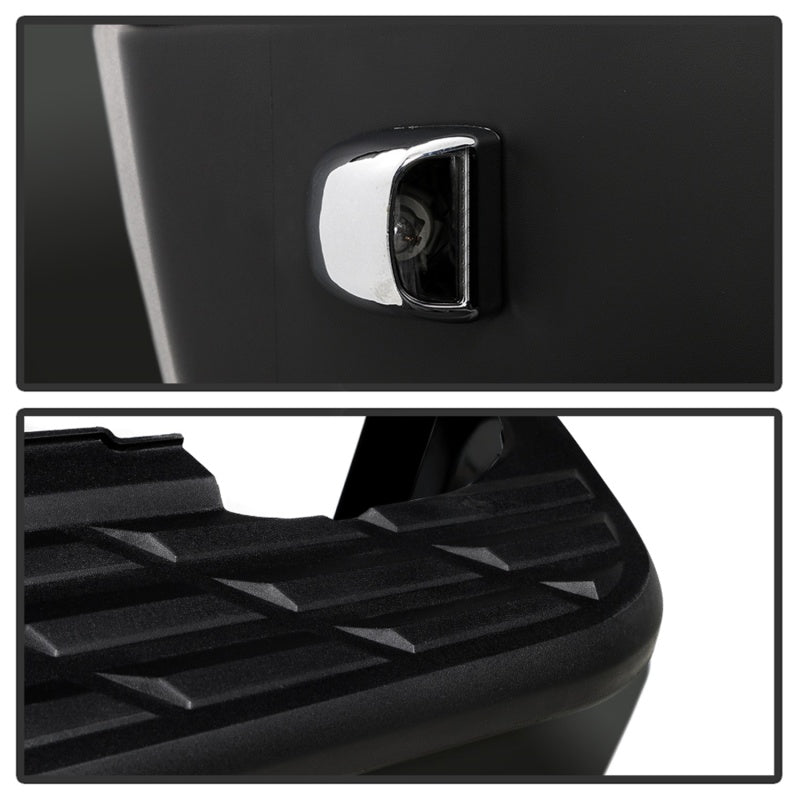 SPYDER 9047091 xTune 07-13 fits Chevy Silverado 1500 w/Parking Sensor OEM Style Steel Rear Bumper - BLK RB-CS07-SET-WS-B
