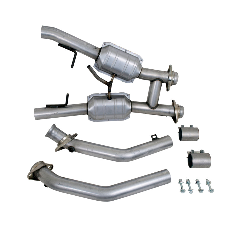 BBK  1563 Mustang 5.0 High Flow H Pipe With Catalytic Converters - 2-1/2