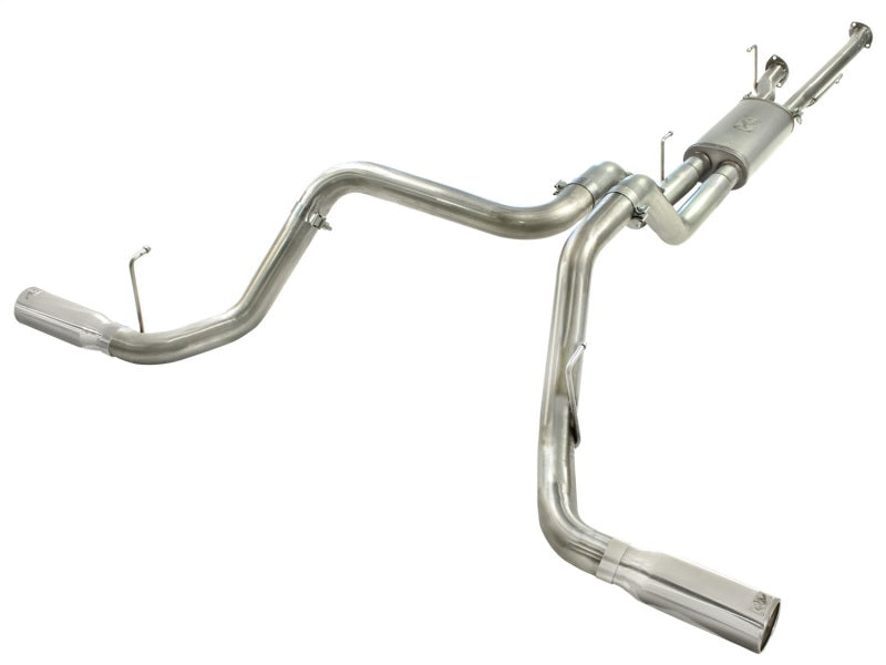 AFE 49-46014-P rce XP 2-1/2in to 3in 409 SS Cat-Back Exhaust w/ Polished Tips 1
