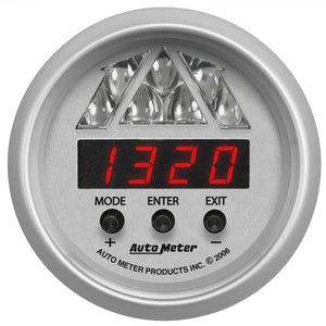 AutoMeter 4387 AutoMeter Gauge Tachometer Digital RPM W/ Led Shift Light Ultra-Lite