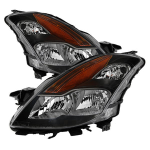 9029691 Xtune fits Nissan 08-09 Altima Coupe Halogen Only OEM Headlights Black