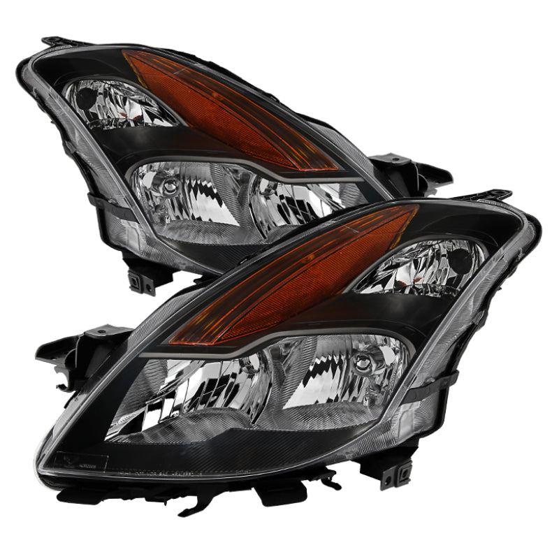 9029691 Xtune fits Nissan 08-09 Altima Coupe Halogen Only OEM Headlights Black