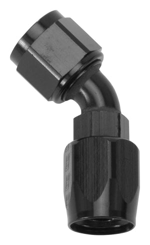 Russell 613125 Performance -12 AN Black 45 Degree Full Flow Swivel Hose End