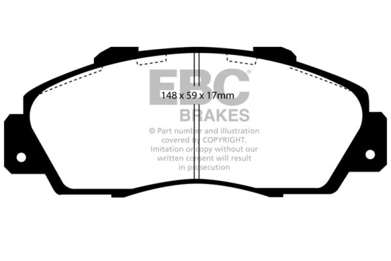 EBC DP2872 97 fits Acura CL 3.0 Greenstuff Front Brake Pads