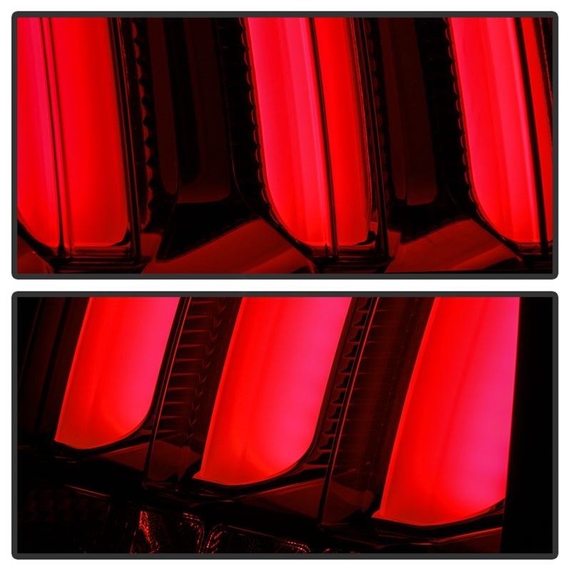 Spyder 5086716 fits Ford 05-09 Mustang (Red Light Bar) LED Tail Lights - Black